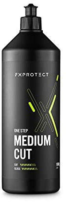 FX Protect One Step Medium Cut Feinschleifpolitur 1L | Entfernt leichte Kratzer | Politur, Autopolitur, Autoaufbereitung