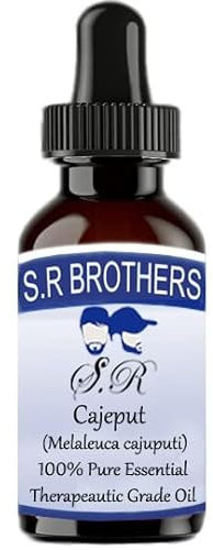 S.R.Brothers Cajeput (Melaleuca Cajeputi) 100% Pure Therapeutic Essential Oil 50ml