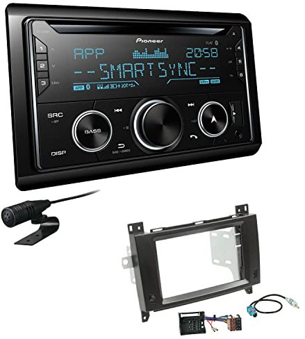 Pioneer FH-S720BT 2-DIN CD Autoradio Bluetooth kompatibel mit Apple und Android Smartphones USB passend für Mercedes Benz Vito Viano 2006-2014 ohne Canbus Quadlockstecker
