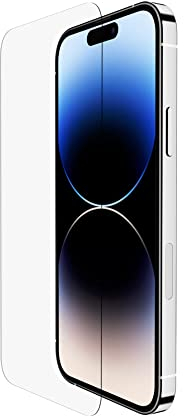 Belkin UltraGlass iPhone 14 Pro Screen Protector, AntiMicrobial-Treated, Easy Bubble Free Application with Included Installation Guide Tray, 9H Hardness Tested