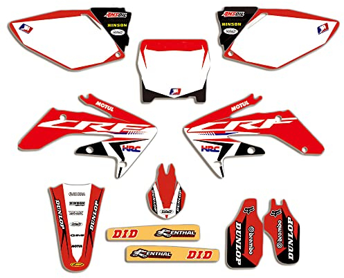 ENARUI Adesivi Grafiche Compatibili con Honda CRF250R CRF 250 2006 2007 e Numero Gratuito Personalizzato