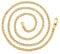 Philip Jones Men's 3mm Gold Plated Steel 18 Inch Cuban Curb Chain Necklace