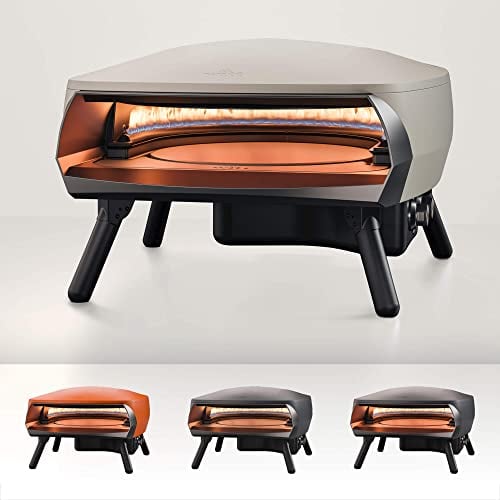 Witt ETNA Rotante Award Winning Pizza Oven with 360 Degrees Rotating Pizza Stone and Booster Burner. This Outdoor Gas Pizza Oven Bakes a Pizza in Less than a minute - Stone