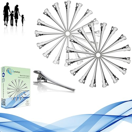 Becchi di Cicogna 32 o 144 pz Fermagli per capelli vari tipi Alligatore Hair Clip Mollette Becchi a coccodrillo colori Azzurro Rosa Nero. Professionali adatte allo styling dei capelli. Made in Italy