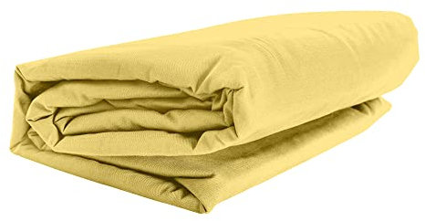 GMD Living Mr. Sandman Spannbettlaken ELASTAN Classic, Farbe:214-gold, Größe:140-160 x 200-220 cm