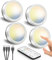 Faretto LED Ricaricabili USB con Telecomando, Batteria da 1600mAh Dimmerabile Luce LED Vetrina Senza Fili Luci Armadio Adesive Faretti Cucina Sottopensile Magnetica Lampada Notturna Touch per Mensola