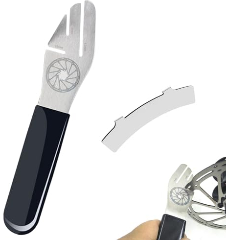 Fhioevt 2 Stück Scheibenbremse Fahrrad Bremsscheiben Richtwerkzeug Einsteller 15/18/42mm Scheibenbremsen Einstellhilfe Edelstahl Fahrradwerkzeug Scheibenbremsbelag fur Bike Repairing
