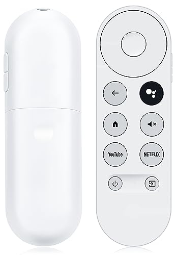 YONGPOW Google Fernbedienung, Bluetooth IR Sprachfernbedienung Ersatz für 2020 Google Chromecast TV 4K Snow G9N9N Google Ersatzfernbedienung, mit Netflix und YouTube Tasten (nur Fernbedienung)