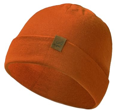 ACUSHLA Mütze Beanie 100% Merino Wolle für Herren und Damen, gestrickte Wintermütze, Unisex-Uhrenkappe, Zweilagige Strickmütze für kaltes Wette