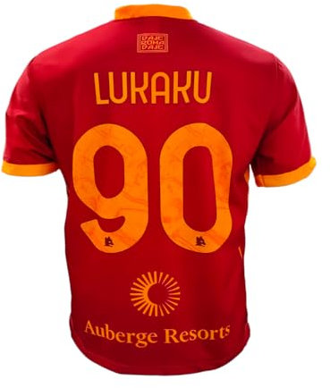 3R SPORT SRL Ma/Ro2324/Home/Lukaku Maillot de Football, Rouge, 8 Ans Garçon