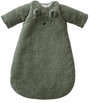 Vertbaudet Baby Winterschlafsack GRÜNER Wald, Ärmel abnehmbar salbeigrün 68CM