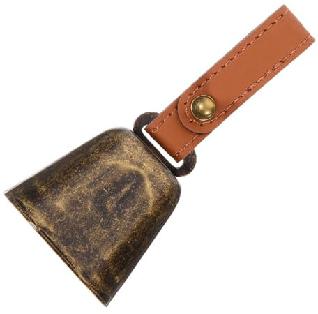 LIFKOME Weihnachtsbaumglocken Kuhglocke Mit Riemen Weihnachtsglocken Zum Aufhängen Weihnachtsglockenornament Hundekuhglocke Ziegenglocken Kleine Glocken Antike Eisen Metall Hängende Glocke