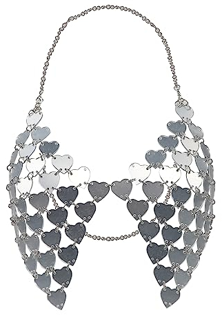 Bauchtanz Crop Top, Damen Pailletten Halter Top BH, Paillett Neckholder Weste, Damen Halter Crop Top, Glitzer BH für Salsa, Bauchtanz, Boho, Festival, Club, Latin Dance, Kostüm