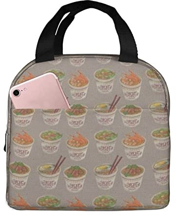 BEEOFICEPENG Ramen de fideos con huevera,Bolsa de almuerzo,Bolsa de almuerzo aislada para adultos,Niños,Bolsa de almuerzo para picnics trabajo escuela