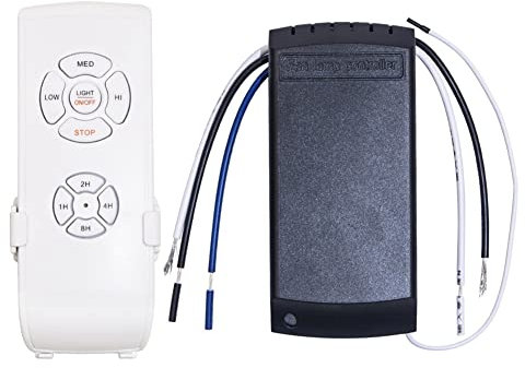 GYSURYB Kit de Control Remoto de LáMpara de Ventilador de Techo Universal AC 110V Interruptor de Ajuste de SincronizacióN Receptor Transmisor de Velocidad del Viento