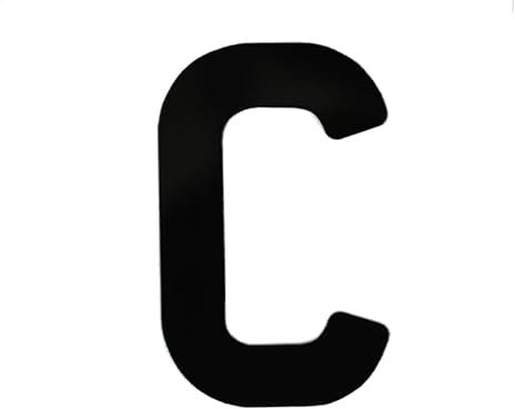 Number Plate Letters Set, 350 Pieces, 4D Style, Gloss Black Finish, Laser Cut