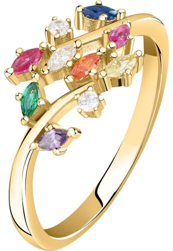CHRIST Damen-Ring 925er Silber, recycelt Zirkonia