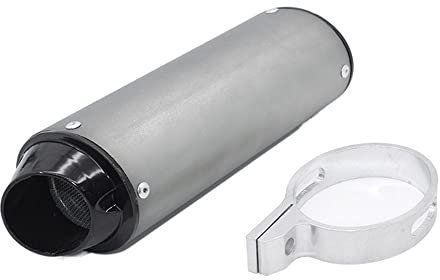 ENLIGMA Motorräder Auspuffanlage Motorrad Auspuff Sport Scooter Rohr Motorrad Für Kawasaki ATV 28mm 38mm Universal Motocross Schalldämpfer Schalldämpfer(11 Star Yellow)