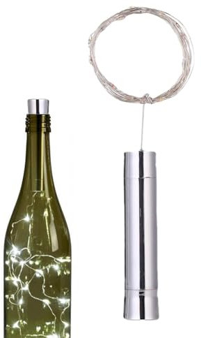 Uitseld Fairy Lights for Wine Bottles,Cork String Lights for Bottles - Cork Shape Battery Operated Led Stopper Light for Jar, Wedding, Bar Decor, Festive Home Ambiance, Indoor/Outdoor Use