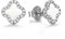 Evensee Vierblättrige Kleeblatt Ohrringe Silber 925 für Damen,Hypoallergene Weißer Klee Perlmutt Ohrstecker,Mode Schmuck Earrings Edle Geschenke für Frauen