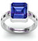 INDIA MADE Verstellbarer Ring mit blauem Saphir, versilbert, 6,00 Ratti, 5,00 Karat, unbeheizt und unbehandelt, Neelam, natürlicher Ceylon-Edelstein, für Damen und Herren, 18454, Silber, künstlicher