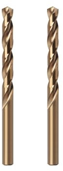 Misuyue Juego de brocas de cobalto al 8 %, brocas de metal de 5,2 mm, broca helicoidal de carburo HSS M42 para metal, acero inoxidable, aluminio duro, brocas para madera (2 piezas)