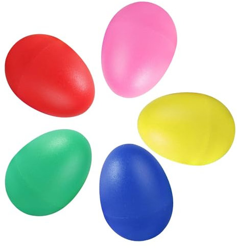 Egg Shakers for Babies,5 PCS Musical Egg Shakers,Colorful Maracas Egg Shaker,Plastic Egg Shakers Musical Instruments for Kids,Egg Shakers Set Maracas Egg Shakers with Miniature