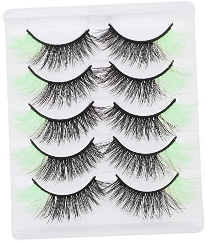 Beaupretty 5pares Pestañas Postizas De Caja Incluida Pestañas Cosméticas De Naturales Para Maquillaje De Fiesta