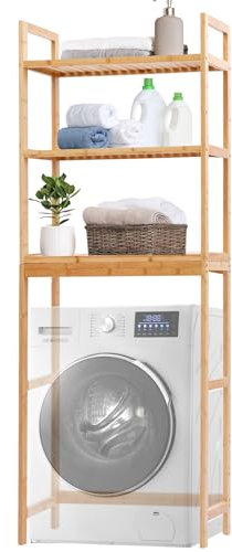 MY FAT GORILLA Armoire pour machine à laver, étagère de toilette, 66 x 26 x 170 cm, étagère au-dessus de la machine à laver, armoire transformable pour machine à laver