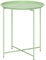 Outsunny Mesa Auxiliar Redonda Mesa de Jardín Exterior con Bandeja Extraíble Patas Plegables Mesa para Exterior Terraza Patio Ø46x50 cm Verde