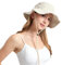 AYPOW Sonnenhut Damen UV Schutz, Baumwolle Fischerhut Breite Krempe Strand Sommerhut Bucket Hat Wanderhut Anglerhut Safari Hut Outdoor