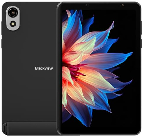Blackview ZENO 1, 8″ HD+ 90 Hz, 12GB RAM + 64GB (espandibile fino a 2TB), 6000 mAh, 8 MP+8 MP, GPS, Dual SIM/TF, LTE, Smart-K Stereo Speaker, 2 anni di garanzia, Nero Roccia