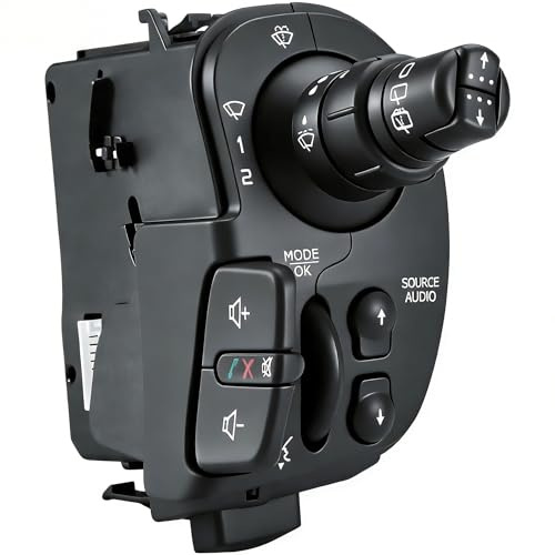 Gedlex Mando Limpiaparabrisas Clio 3, Interruptor Limpiaparabrisas Modus | Interruptor Control Multimedia Coche, Mando Parabrisas, Número de Referencia 8201590631, 7701068115, 8201359195