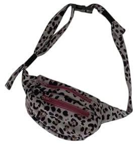 Leopardenmuster Gürteltasche, Leichte Damen Hüfttasche | Polyester und Spandex, Modisch Verarbeitet, Glatte Nähte, Praktisch Tragbar, für Weibliche Freunde