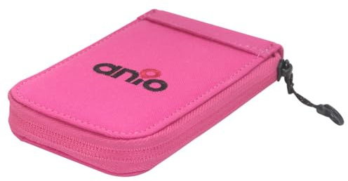ANIO Smartwatch Mäppchen, Hülle mit Reißverschluss, Uhrengehäuse, Hibiscus | Außenhülle zur Aufbewahrung der Kinderuhr in Tasche & Rucksack, Etui mit Innenfach für Notfallzettel oder Namensschilder