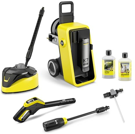 Kärcher Hochdruckreiniger K 7 Comfort Premium Connect Home Elektrisch Gelb/Schwarz Druck: Max. 180 bar Fördermenge 600 l/h Fläche: 60 m²/h Extra Flexibler Hochdruckschlauch Schlauchtrommel App