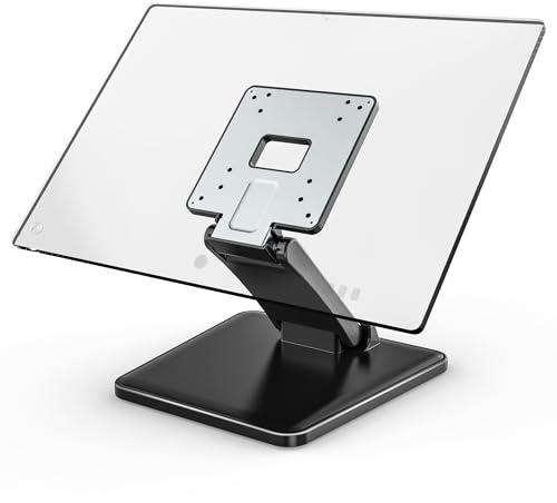 monTEK Low Profile Monitorständer, faltbar, 75/100VESA, 43,2–68,6 cm | Faltbares flaches Design, ultraflaches Profil, EinzelVESA-Halterung, Kompatibilität mit 43,2–68,6 cm Monitoren