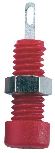 SKS Hirschmann CO MBI 1 Au Miniatur-Laborbuchse Buchse, Einbau vertikal Stift-Ø: 2mm Rot 1St.