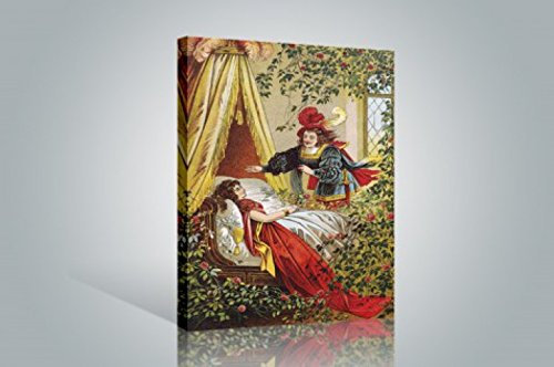 1art1 Carl Offterdinger Poster Dornröschen II Bilder Leinwand-Bild Auf Keilrahmen | XXL-Wandbild Poster Kunstdruck Als Leinwandbild 120x80 cm