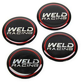 Weld Racing 601-3010 Weld Logo Center Cap, (Set of 4)