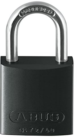 ABUS Aluminium-Vorhangschloss 72/40, schwarz, 43959