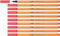 STABILO - Fineliner - point 88-10er Pack - Neonfarbe, leuchtfarbenrot