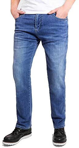John Doe Original XTM Motorrad Jeans Herren Stretch Protektoren Light Blue 28/32