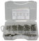 Sortiment ISO 7380-1 Edelstahl A2 Durchmeser M4, 400 Teile ; Flachrundkopfschrauben, Muttern DIN 934, Unterlegscheiben DIN 125, Material: VA V2A
