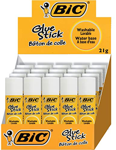 BIC Colle écologique Stic 21 grammes - Boîte de 20 bâtons de colle