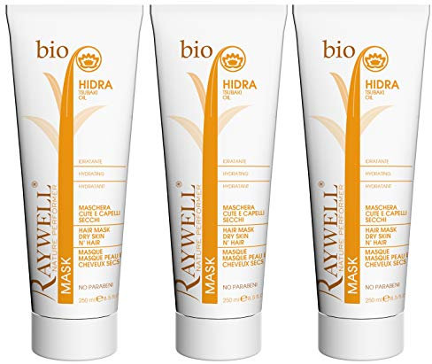 3er Hair Mask Dry Skin and Hair Bio Hidra Raywel für trockenes Haar und Kopfhaut 250 ml