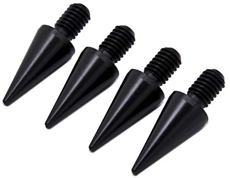 PrecisionGeek M6 10mm dia Black Aluminium Speaker Spikes for HIFI speaker stands
