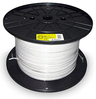 CARRETE PARALELO AUDIO 2X0,75MM BLANCO 1000MTS