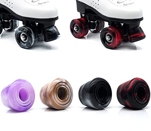 ZZYB 2pcs Rollschuh Zehenstopper Rollschuh Stopper Gummi Bremsstopper für Rollschuhe 82A PU-Zehenstopps Ersatz Rollschuh Zubehör (Schwarz+Weiß)