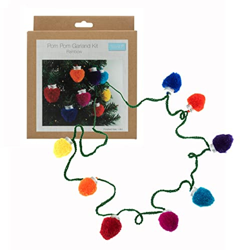 Trimits Pom Pom Garland Kit, 1.6m, Christmas Lights